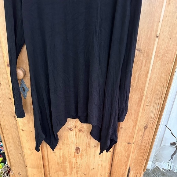 INC International Concepts Black Hi-Low Shirt Stretchy Size XXL Whimsigoth Fairy - Picture 4 of 7